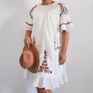 Brass & Roe Flower Midi Dress